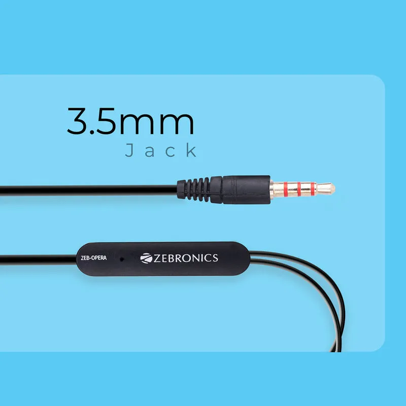 Zebronics Wired Earphone With Mic (Opera) view 4